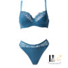 Àdùnní Half Padded Cup Bra - Polka dot blue